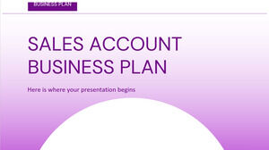 Sales Account Business Plan