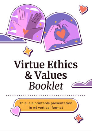 Livret sur l'éthique et les valeurs de la vertu