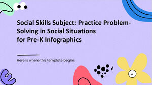 Temat Umiejętności Społecznych: Ćwicz rozwiązywanie problemów w sytuacjach społecznych dla infografiki przedszkolnej