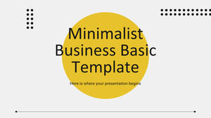 Șablon de bază pentru afaceri minimaliste
