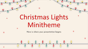 أضواء عيد الميلاد Minitheme