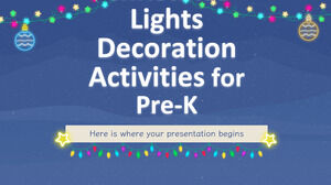 Activités de décoration des lumières de Noël pour la maternelle
