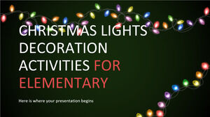 Activités de décoration des lumières de Noël pour le primaire