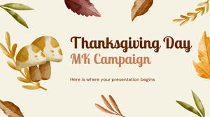Campagne MK du jour de Thanksgiving