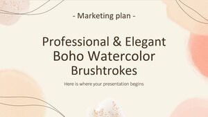 Professional & Elegant Boho Watercolor Brushtrokes MK Plan
