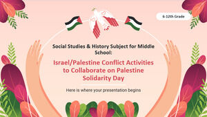 Social Studies & History Subject for Middle School - 6-12th Grade: Israel/Palestine Conflict Activities to Collaborate on Palestine Solidarity Day