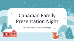 Kanadische Familienpräsentationsnacht