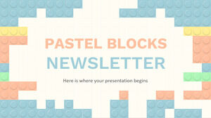 Newsletter Pastel Blocks