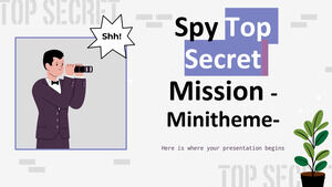 Минитема «Шпионская сверхсекретная миссия»