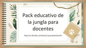 Pacchetto educativo Jungle Style per insegnanti
