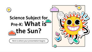 Science Subject for Pre-K: What is the Sun?