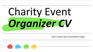 CV dell'organizzatore di eventi di beneficenza