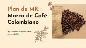 Plano MK da marca de café colombiano