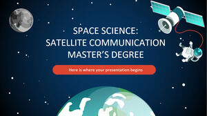 우주 과학: 위성 통신 석사 학위