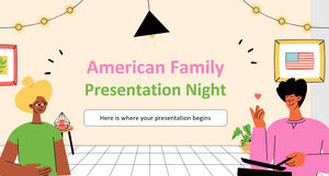 Noche de presentación de la familia estadounidense