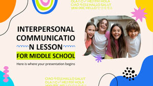 중학교를 위한 대인 커뮤니케이션 수업