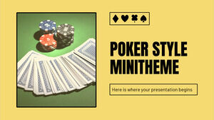 Poker Tarzı Mini Tema