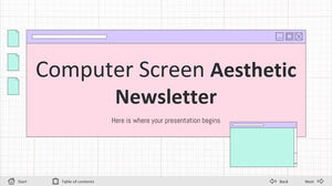 Buletin informativ despre estetica ecranului computerului