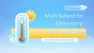 Математический предмет для начальной школы - 1 класс: температура