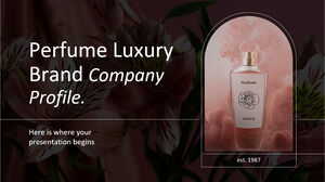 Profil de l'entreprise de la marque de luxe de parfums