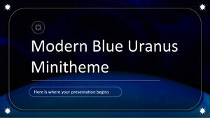 Modernes blaues Uranus-Minithema