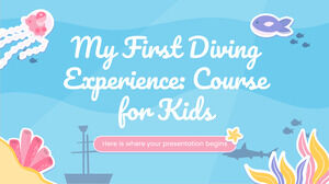 My First Diving Experience: Course for Kids