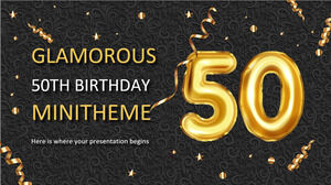 Glamorous 50th Birthday Minitheme