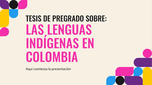 哥倫比亞學士論文中的土著語言