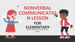 Lección de comunicación no verbal para primaria