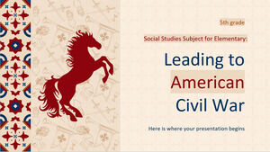 Materia di studi sociali per la scuola elementare - 5a elementare: che porta alla guerra civile americana