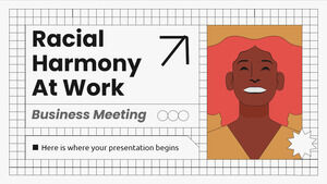 Harmonia Rasowa Przy Pracy Spotkanie Biznesowe