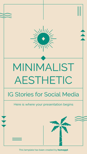 Minimalist Aesthetic IG Stories สำหรับโซเชียลมีเดีย