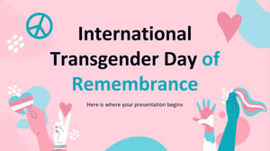 Día Internacional del Recuerdo de las Personas Transgénero