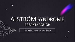 Percée du syndrome d'Alstrom