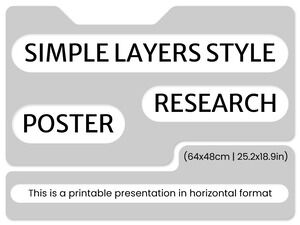 Simple Layers Style Research Poster