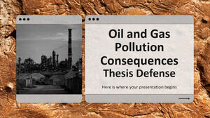 الدفاع عن أطروحة عواقب تلوث النفط والغاز
