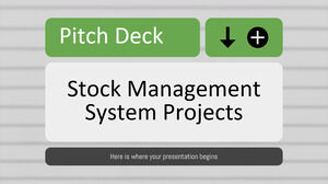 Pitch Deck sobre proyectos de sistemas de gestión de existencias