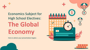 Materia de economía para materias optativas de secundaria: la economía global