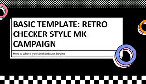 Șablon de bază: Campanie MK în stil retro Checker