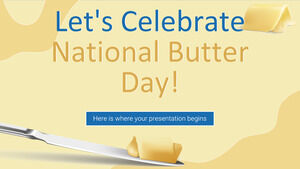 전국 버터의 날을 축하합시다!