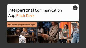Zwischenmenschliche Kommunikations-App Pitch Deck