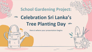 학교 원예 프로젝트: 스리랑카 나무 심기의 날 기념