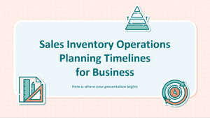 Calendrier de planification des opérations d'inventaire des ventes pour les entreprises