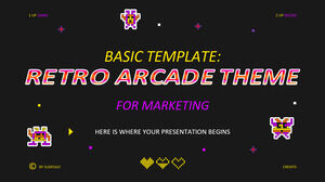 Podstawowy szablon: Motyw Retro Arcade do celów marketingowych