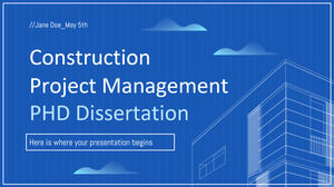 Dissertação de Doutorado em Gerenciamento de Projetos de Construção