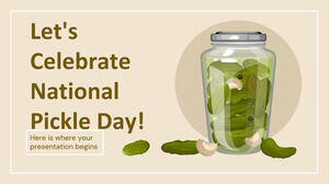 Célébrons la journée nationale du cornichon !