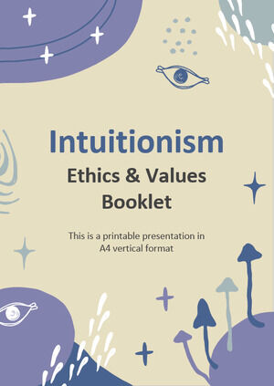 Intuitionnisme - Livret Éthique & Valeurs