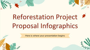 Infografia de proposta de projeto de reflorestamento
