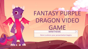 Minitemă de jocuri video Fantasy Purple Dragon
