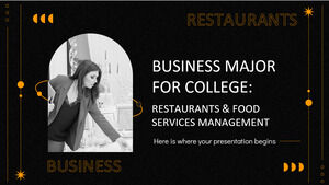 Specjalizacja biznesowa dla College'u: zarządzanie restauracjami i usługami gastronomicznymi